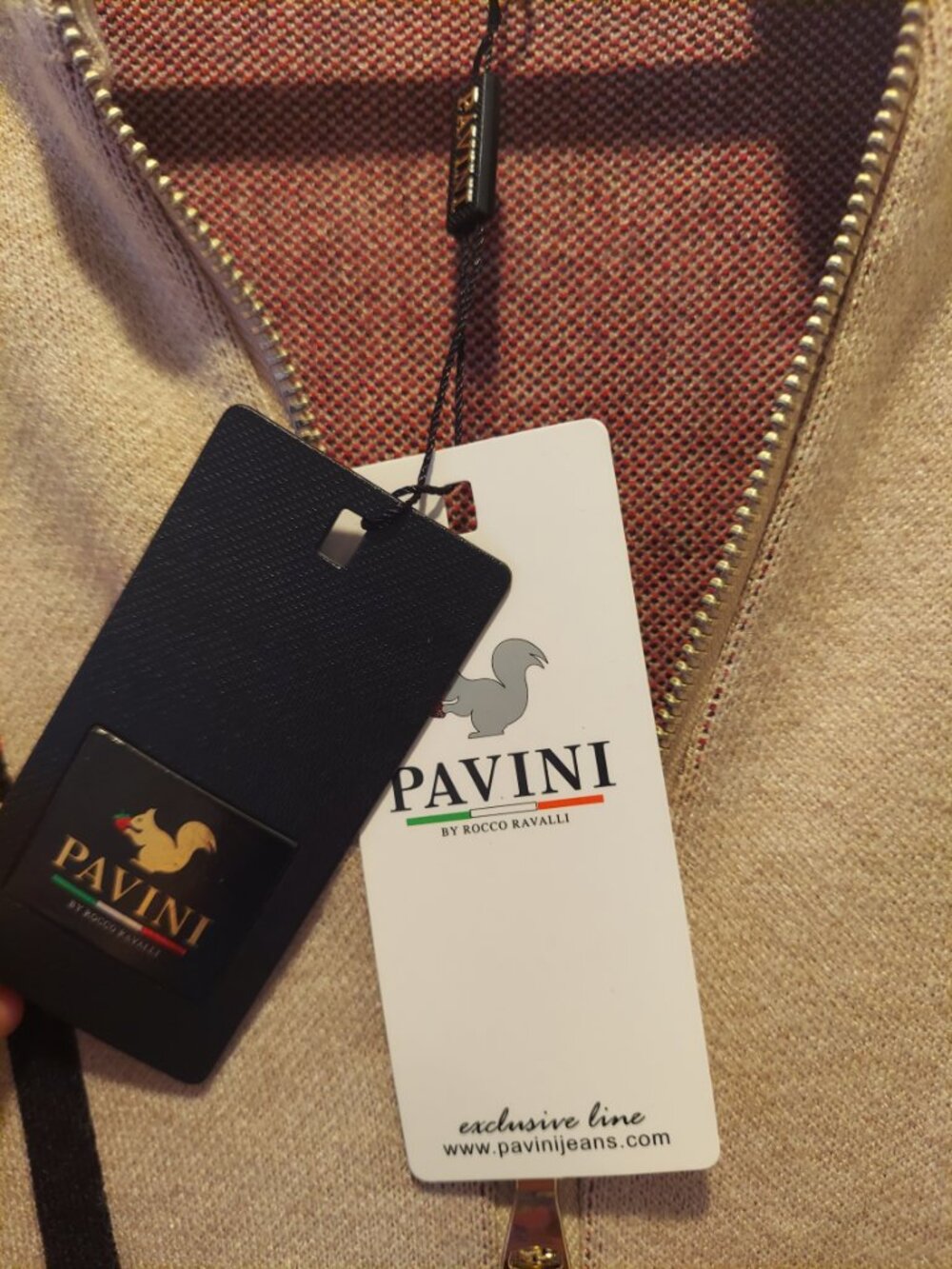 Pavini by Rocco Ravalli Plaid Zip-Front Cardigan Jacket - Picture 7 of 8